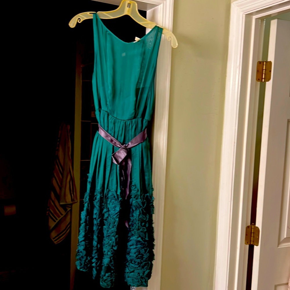 Green TINY Anthropologie cocktail dress!
